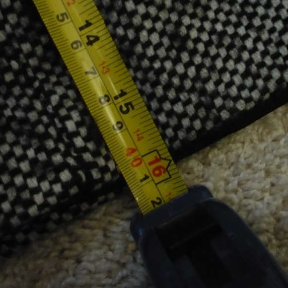 Vintage LOFT Thick Wool Blend Black Banded Waist Skirt 29W - Picture 12 of 12